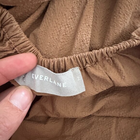 Everlane pinafore dress in ash brown. Small. - Picture 4 of 4